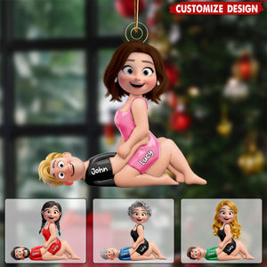 Personalized Naughty Couple Ornament -  Gifts For Couple