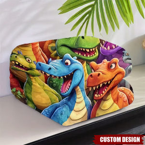 Personalized Dinosaurs Flannel Kid Blanket