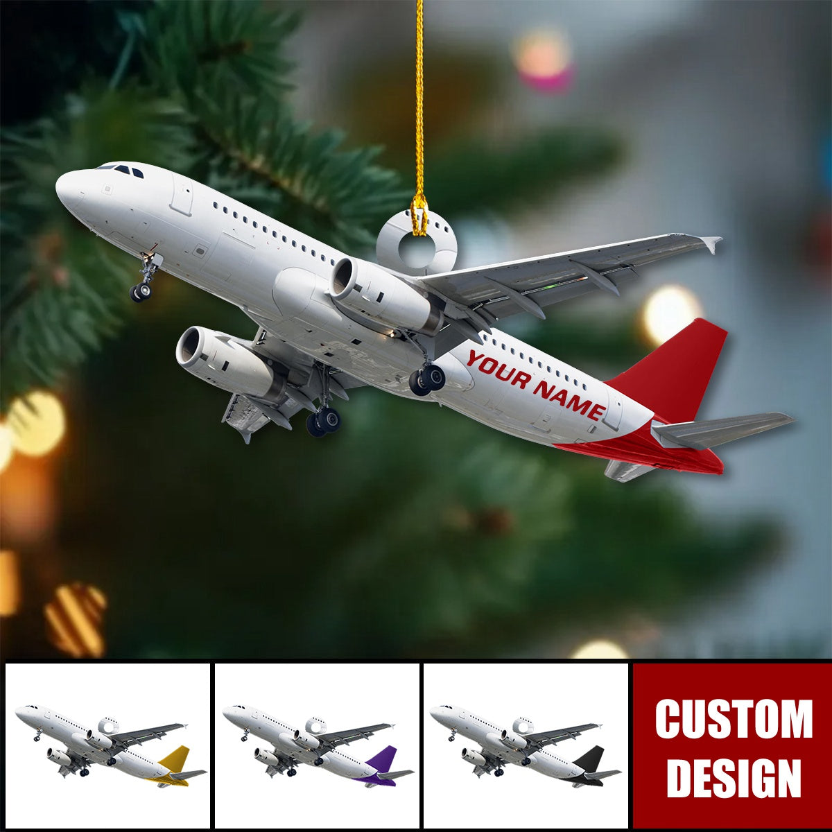 Personalized Airplane Ornament, Gifts For Pilot - New Release