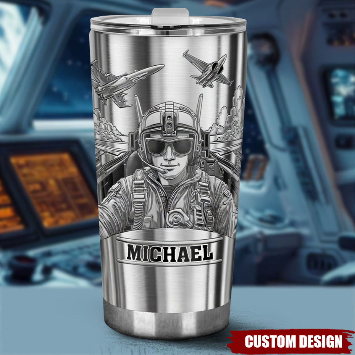 The Sky Is Not The Limit - Personalized Pilot Tumbler