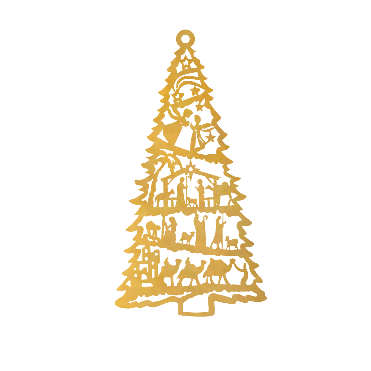 2024 New Release Nativity Scene Christmas Tree Ornament Wooden Christmas Ornament