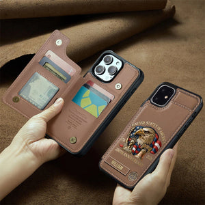 America 250Th Anniversary Personalized Wallet Phone Case