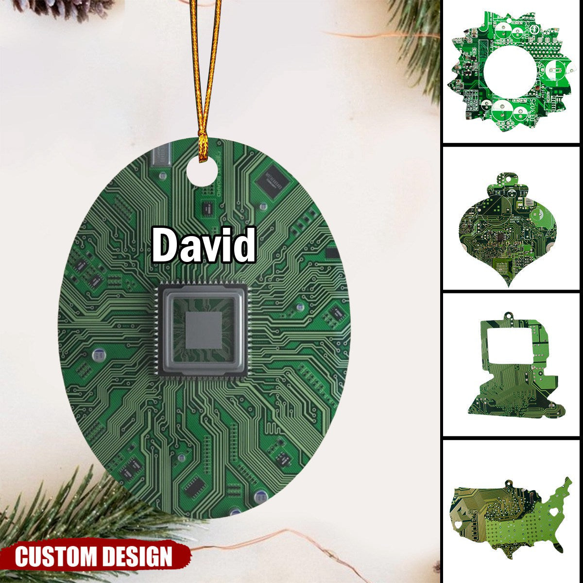 2024 New Release Personalized Circuit Board Ornament