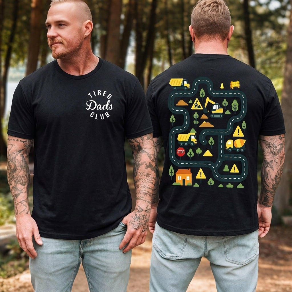 Tired Dads Club Shirt  - Gift For Hardworking Dads
