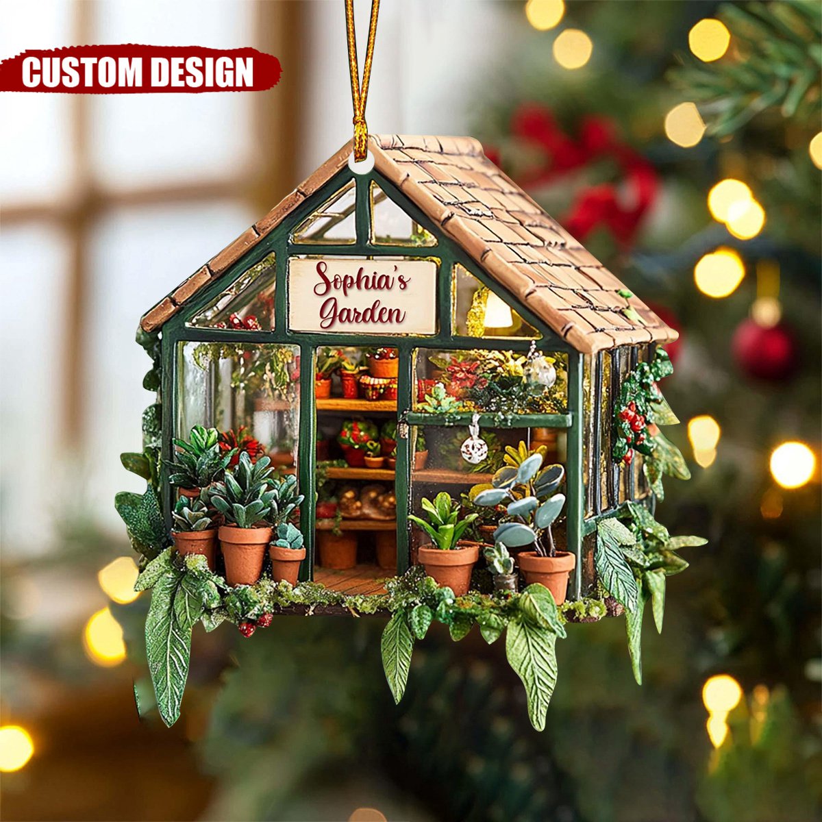 Personalized Greenhouse garden Christmas Ornament-Gifts For garden Lovers-New Release