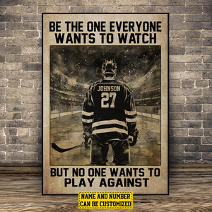 Okbands New Release-Personalized Hockey Poster- Gift For Hockey Lovers