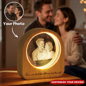Personalized 3D Crystal Photo Night Light