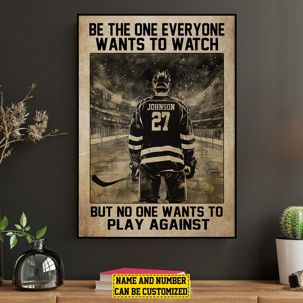 Okbands New Release-Personalized Hockey Poster- Gift For Hockey Lovers