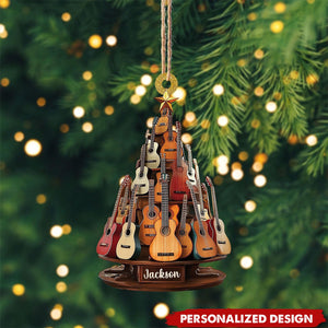 Personalized Classic Guitar Ornament-Gift for Music Lovers, Guitar Players-New Release