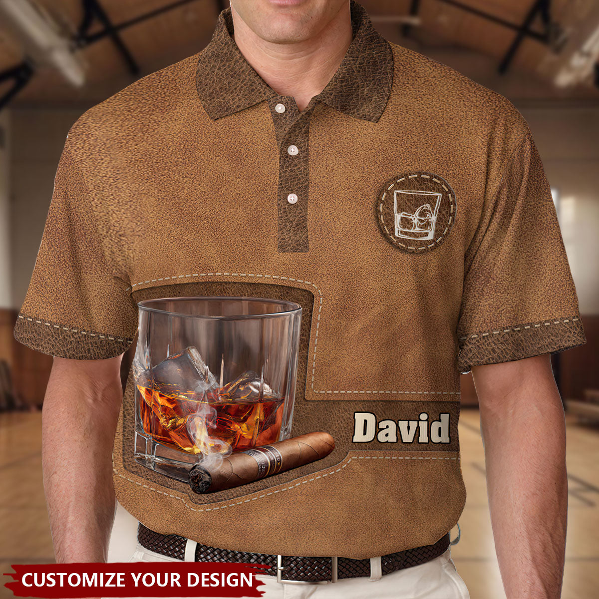 Whiskey And Cigar - Personalized Whisky Polo Shirt