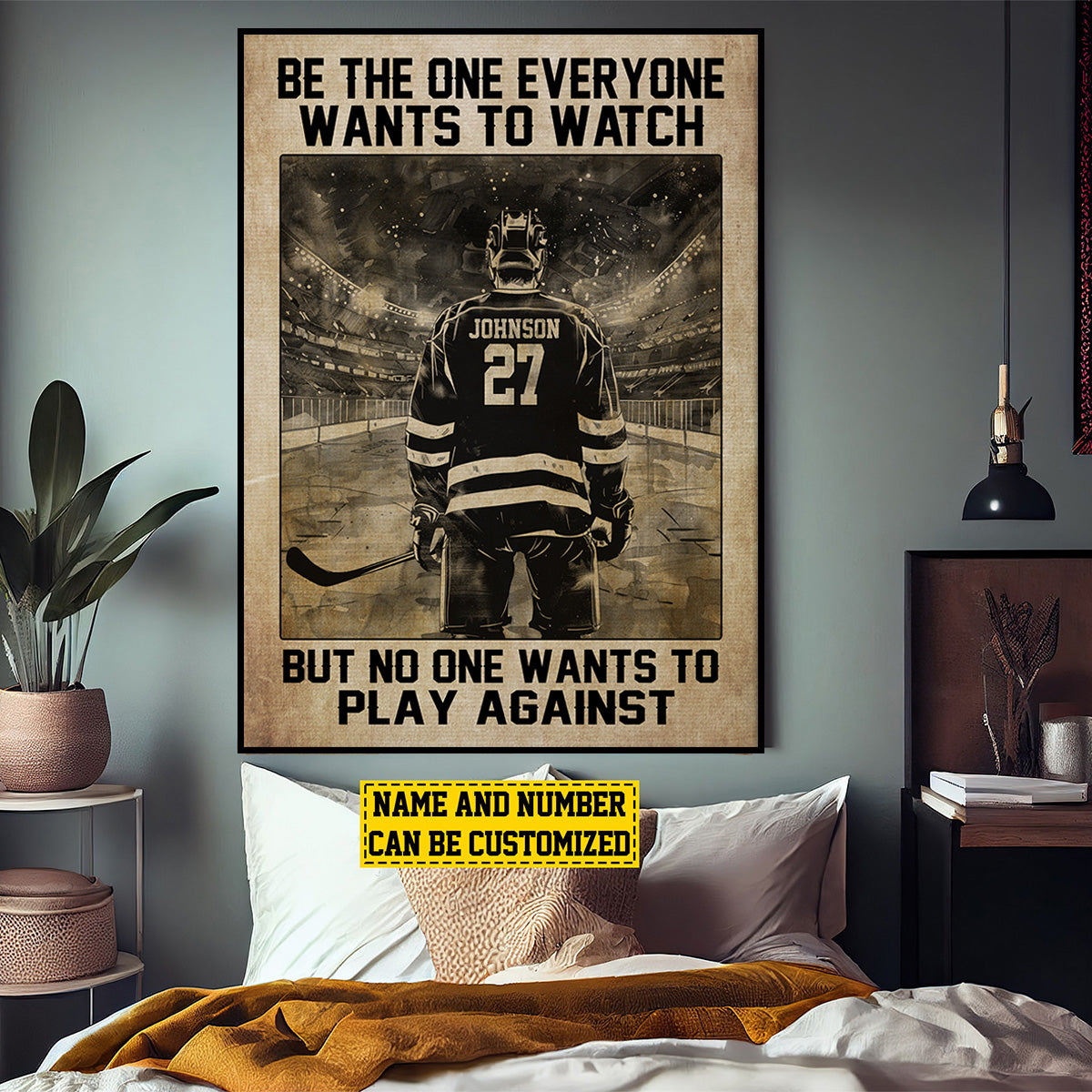 Okbands New Release-Personalized Hockey Poster- Gift For Hockey Lovers