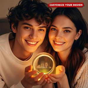 Personalized 3D Crystal Photo Night Light