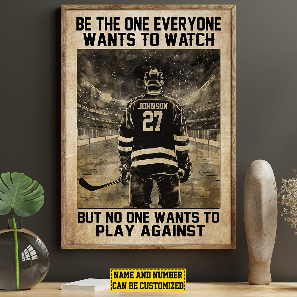 Okbands New Release-Personalized Hockey Poster- Gift For Hockey Lovers