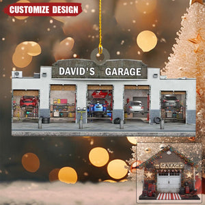 2024 New Release Personalized Mechanic Garage Ornaments Gift For Mechanic