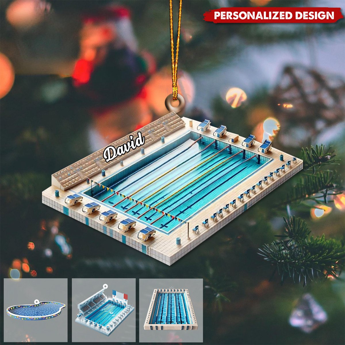 Personalized Swimming Pool Ornament-Gifts For Swimming Lovers-2024 New Release