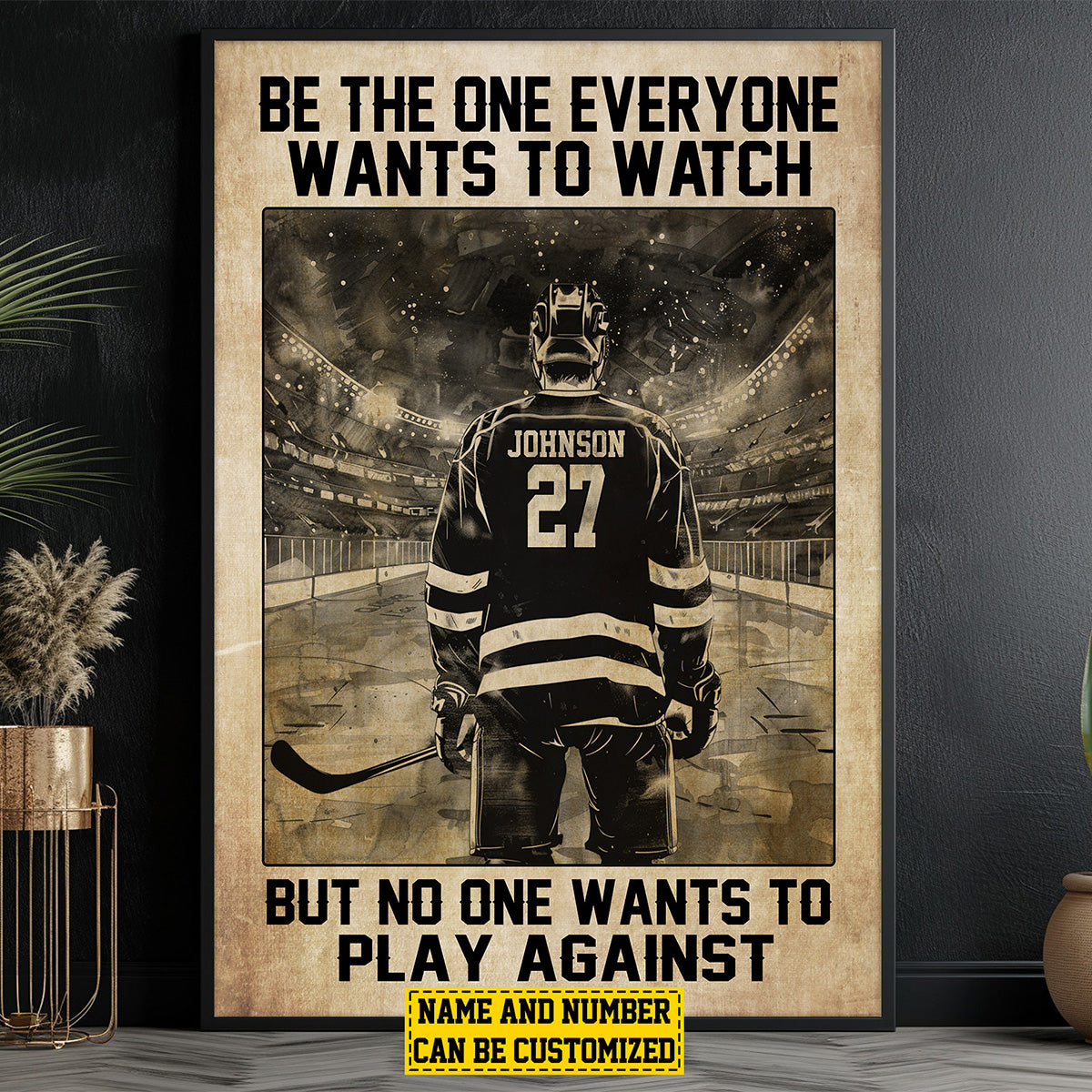 Okbands New Release-Personalized Hockey Poster- Gift For Hockey Lovers
