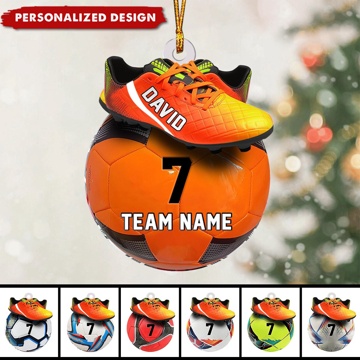 Personalized Soccer Ornament-Gifts For Soccer Players and Soccer Lovers-New Release