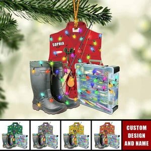 2024 New Release Personalized Fishing Christmas Ornaments-Gift For Fishing Lover