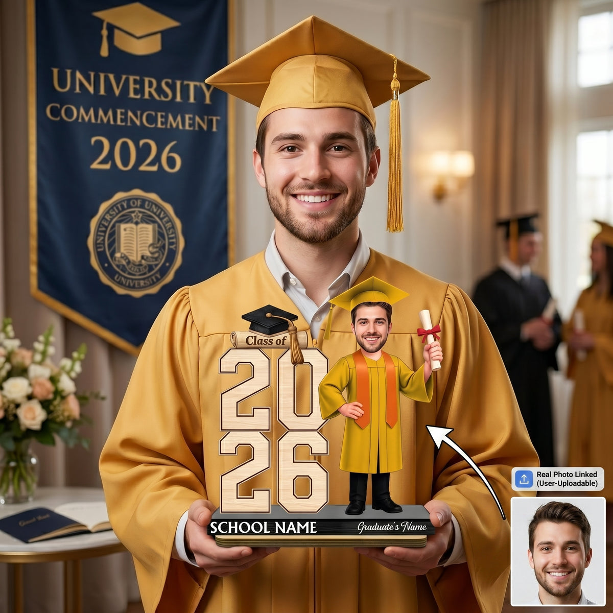 Class Of 2026 2027 Senior - Personalized Wooden Plaque - Graduation Gift For Graduates