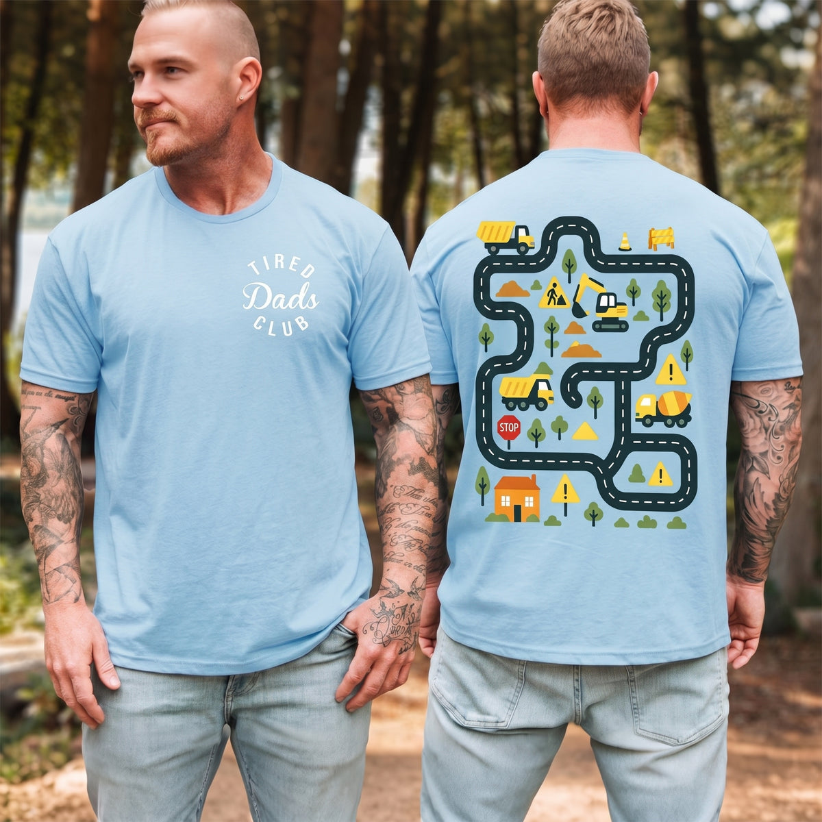 Tired Dads Club Shirt  - Gift For Hardworking Dads