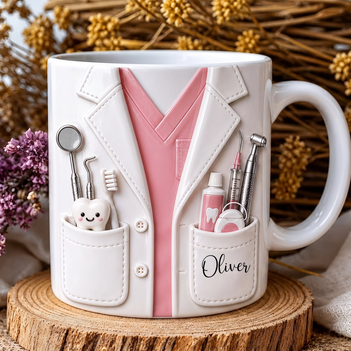 Personalized Dentist Mug, Dental Hygienist Gift