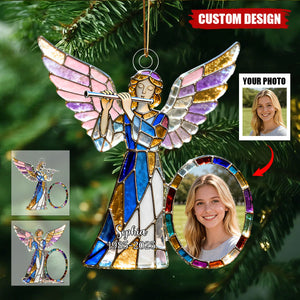 Personalized Angel Memorial Photo Ornament