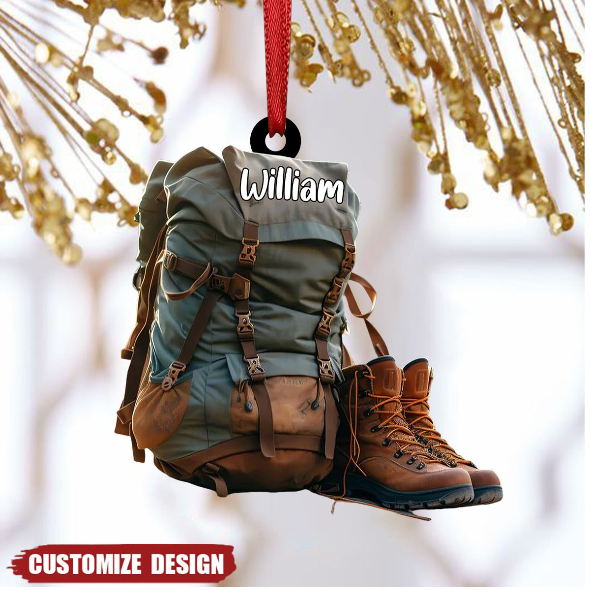 Personalized Hiking Acrylic Ornament - Gift For Hiking Lovers - New Release