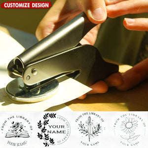 Personalized Book Embossing Stamp-Gift for Book Lovers