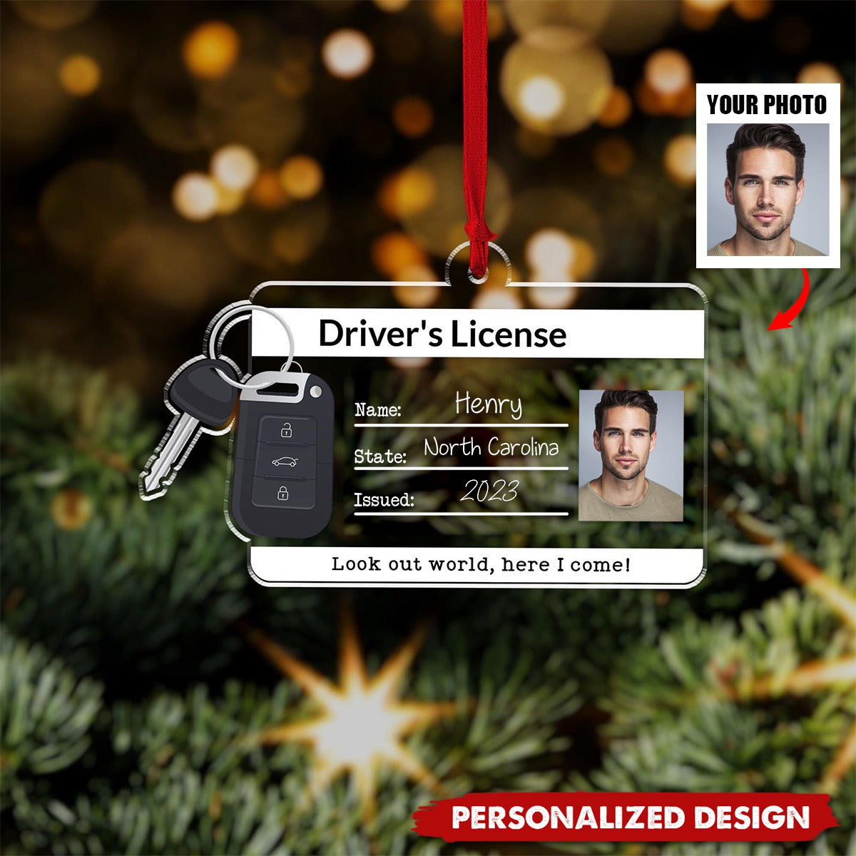 2024 New Release Personalized Drivers License Ornament