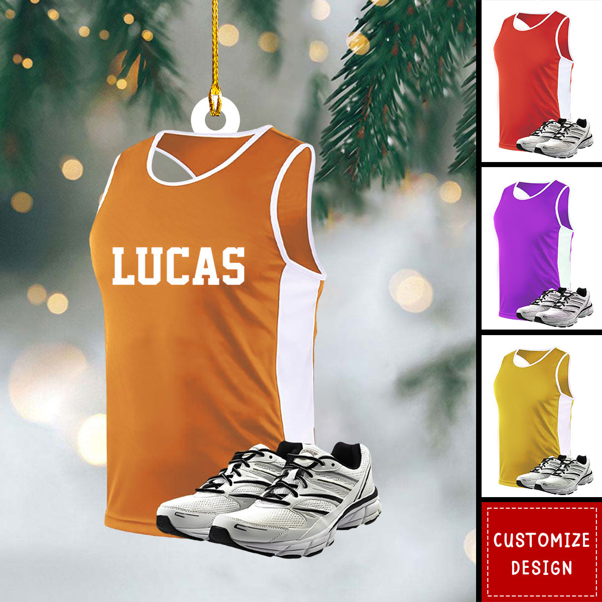 New Release Personalized Running Christmas Ornament - Gift For Runner
