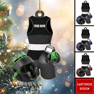 Personalized Boxing Christmas Ornament Gift For Boxing lovers-2024 New Release