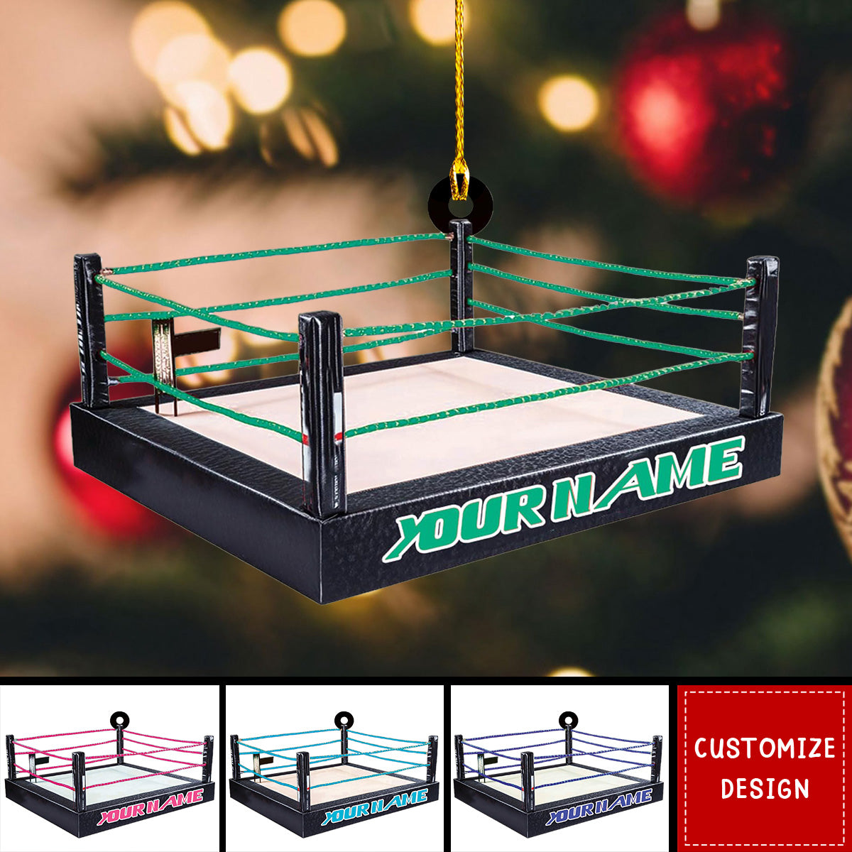 Personalized Wrestling Christmas Ornament Gift For Wrestler -New Release