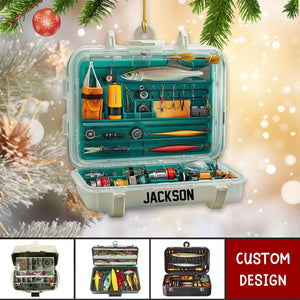 Personalized Fishing Tackle Box Christmas Ornament-Gift For Fishing Lovers-2024 New Release