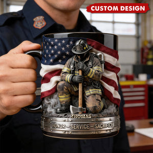 Firefighter Pride Coffee Mug – Personalized Gifts For Firefighter