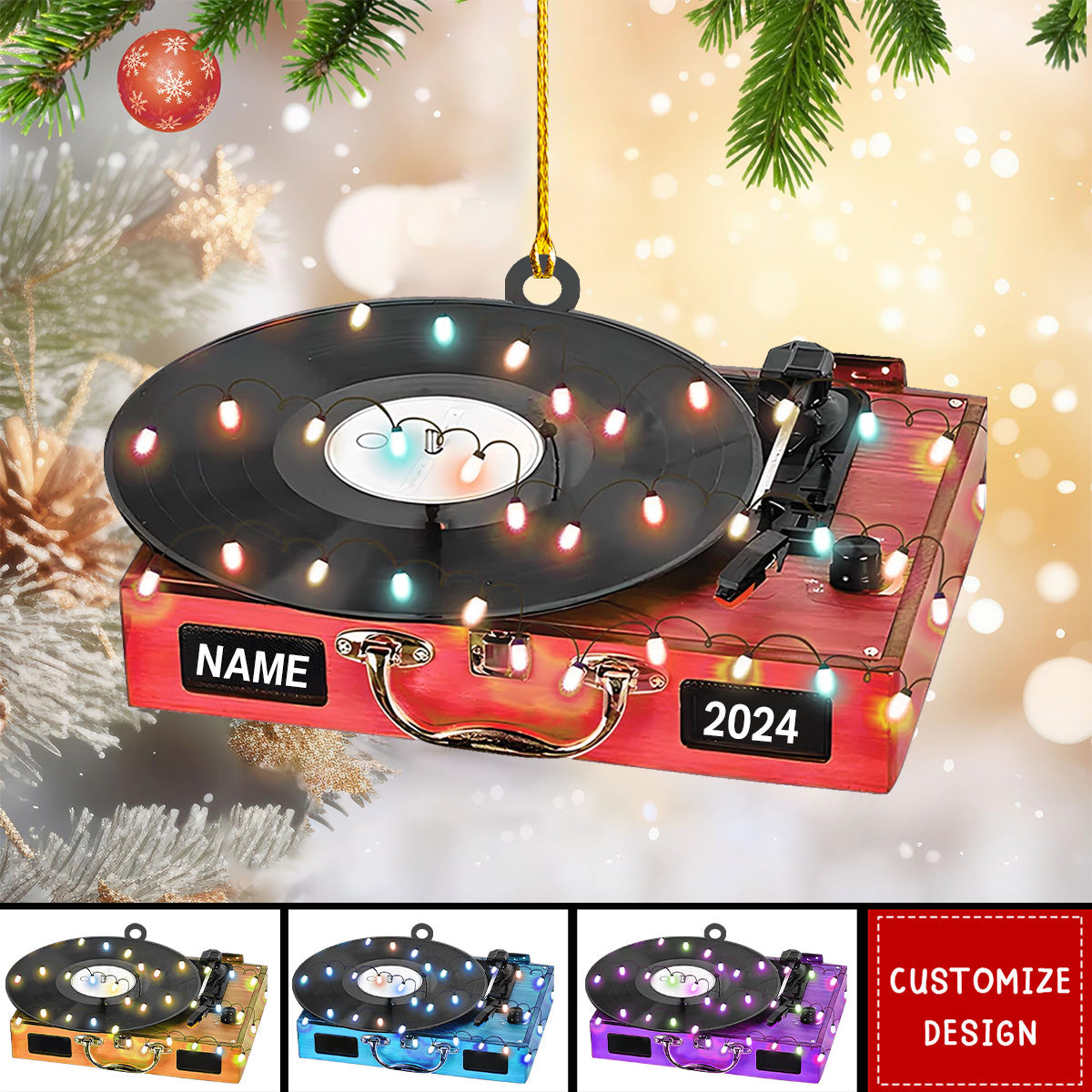 2024 New Release Personalized DJ Christmas Ornament - Gift For DJ Lover