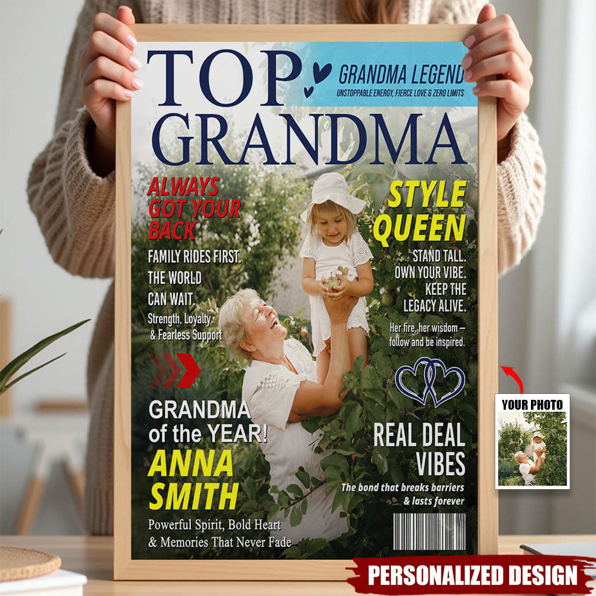 Personalized Grandma Magazine Poster-Gift for Grandma