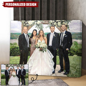 Personalized ORIGINAL Oil Painting From Photo-100% hand-painted-Great Wedding Gift Idea
