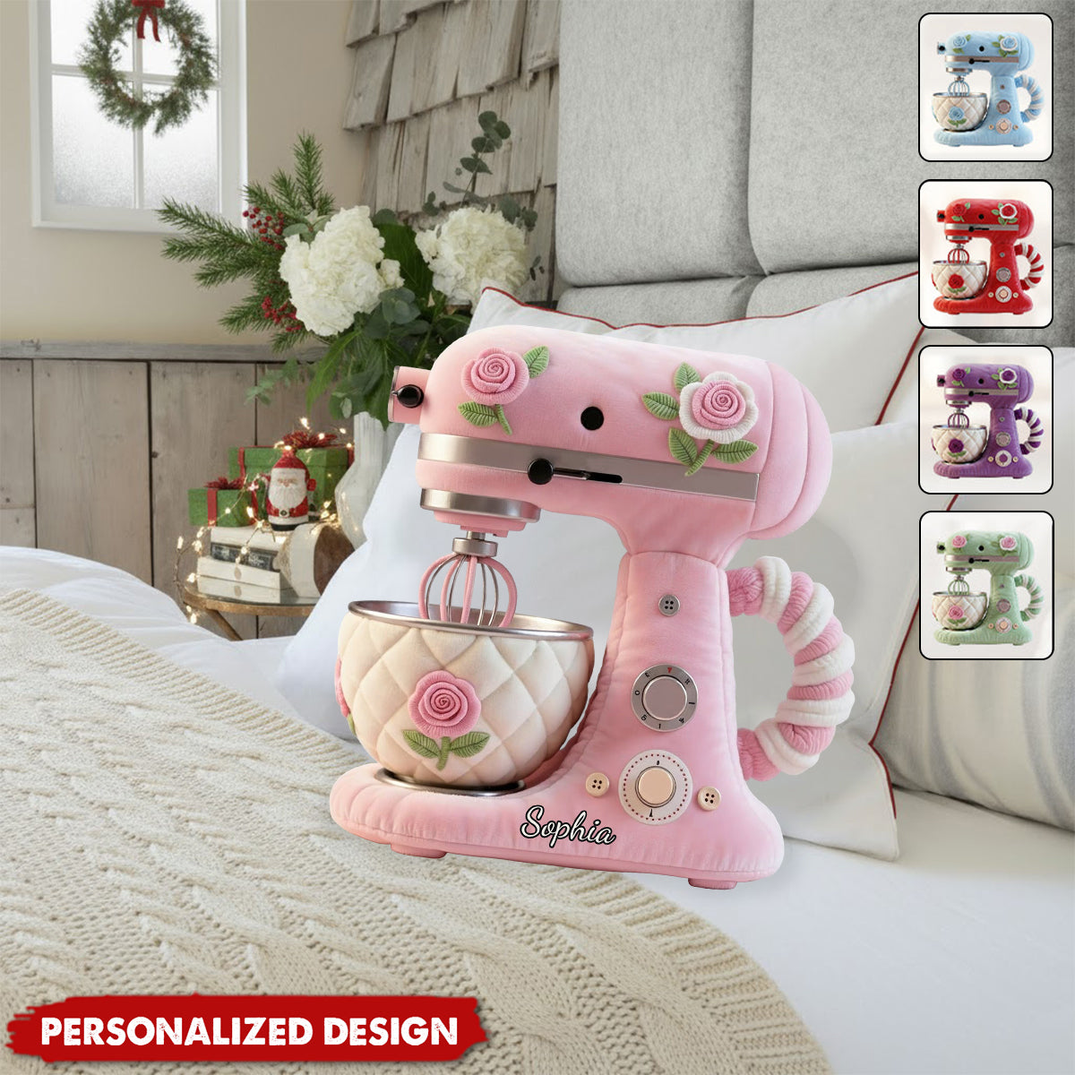 Personalized Baking Faux Fur Shaped Pillow-Perfect Gift For Baking Lovers