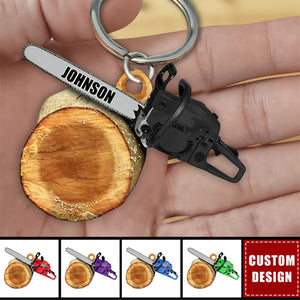 Personalized Arborist Keychain-Gift For Tree Trimmer New Release