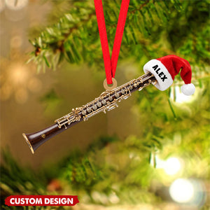 Personalized Oboe Christmas Ornament, Music Teacher Gift