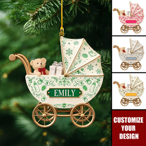 Personalized Baby Carriage Ornament