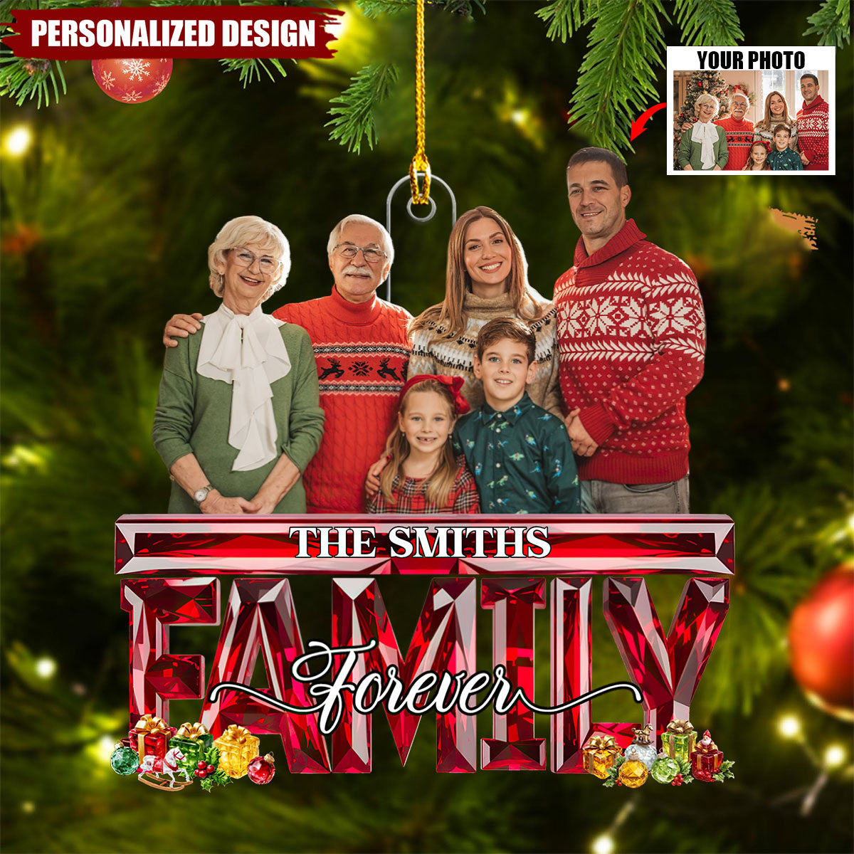 Personalized Photo Family Forever-Gift For Family Member