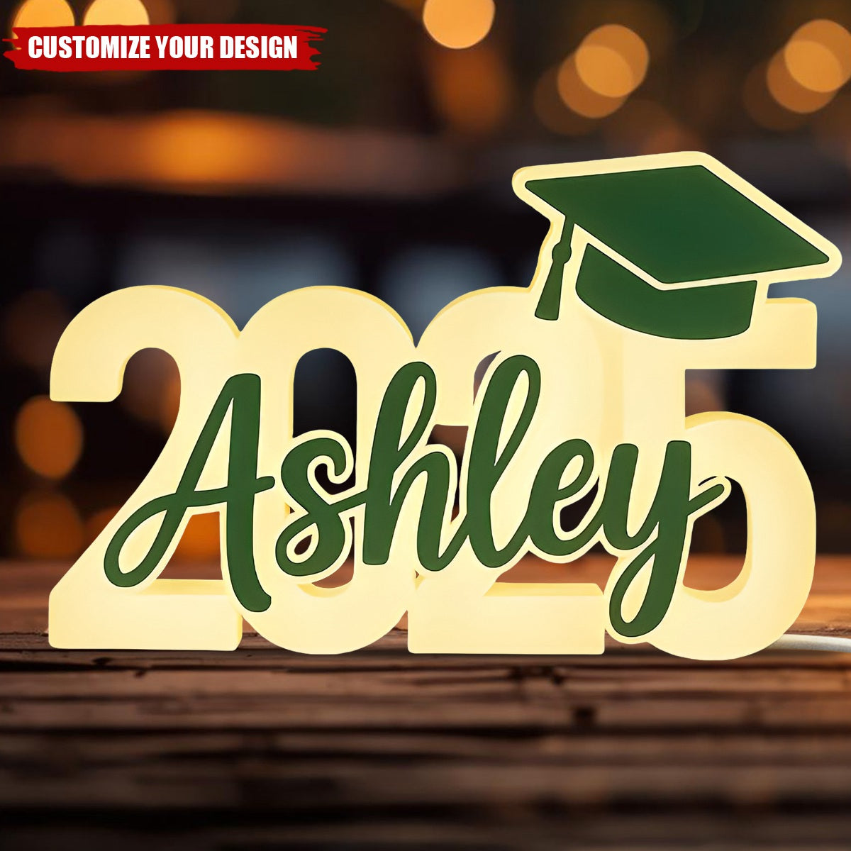 Class Of 2025 Graduation Personalized Light Box, Graduation Gift, Graduation Party Decoration