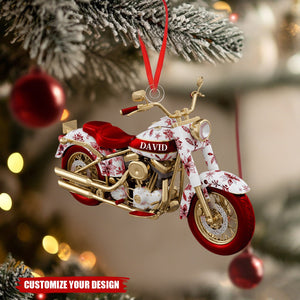 Motorcycle Christmas Ornament Personalized Gifts for Bikers