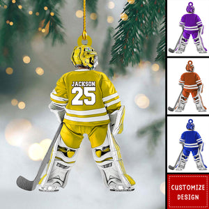 Hockey Player Personalized Ornament - Gift For Hockey Lovers- 2024 New Release