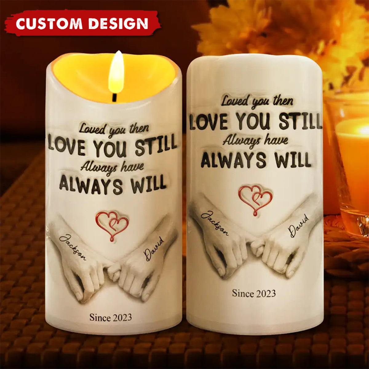 I Met You I Liked You - Personalized Flameless LED Candle