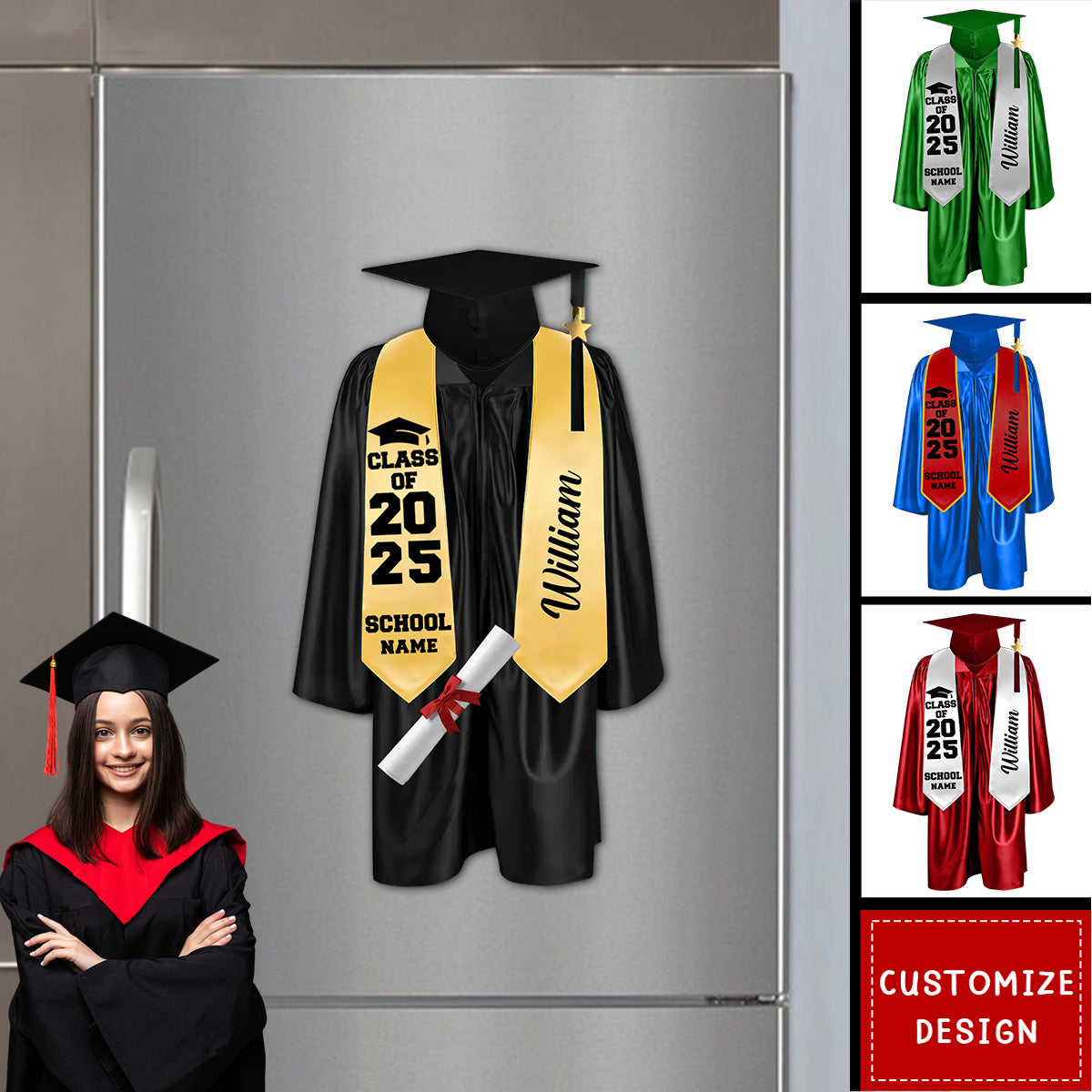 Personalized Graduation Decal-Graduation Gift