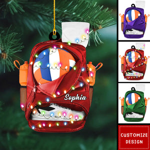 Personalized Volleyball Bag Ornament-Gift for Volleyball Players-New Release