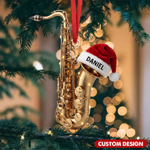 New Release Personalized Saxophone Christmas Ornament - Gift For Musician
