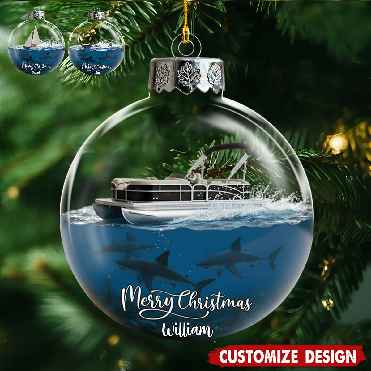 Love Boating - Personalized Boating Ornament